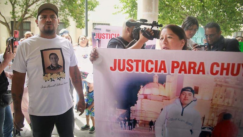 Manifestación de familiares de Chuy en Durango